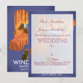 Wind Cave National Park Wanderposter. Einladung (Vorne/Hinten)