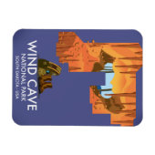 Wind Cave National Park Wanderposter. Magnet (Horizontal)