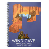 Wind Cave National Park Wanderposter. Notizblock (Vorderseite)