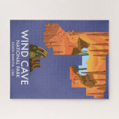 Wind Cave National Park Wanderposter. Puzzle (Horizontal)
