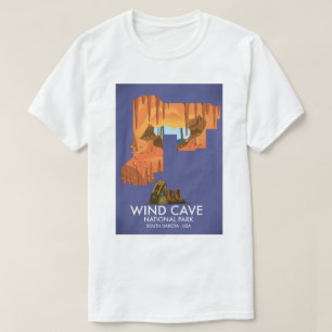 Wind Cave National Park Wanderposter. T-Shirt