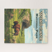 Wind Cave Nationalpark Bison South Dakota Puzzle (Horizontal)