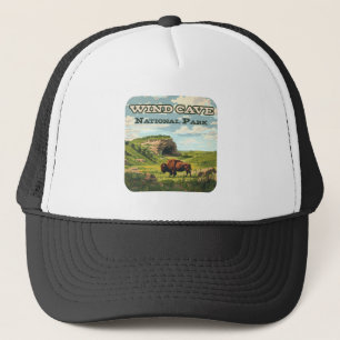 Wind Cave Nationalpark Bison South Dakota Truckerkappe