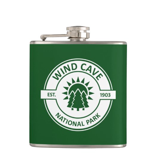 Wind Cave Nationalpark Flachmann (Vorderseite)