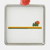 Wind Cave Nationalpark Pine Trees Ornament Aus Metall (Vorne)