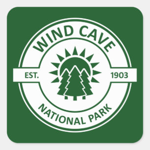 Wind Cave Nationalpark Quadratischer Aufkleber
