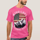 Wind Cave Nationalpark Shirt Camping Süd Dakota (Vorderseite)