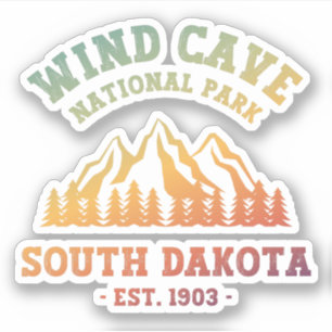 Wind Cave Nationalpark Süd Dakota Aufkleber
