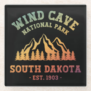 Wind Cave Nationalpark Süd Dakota Glasuntersetzer