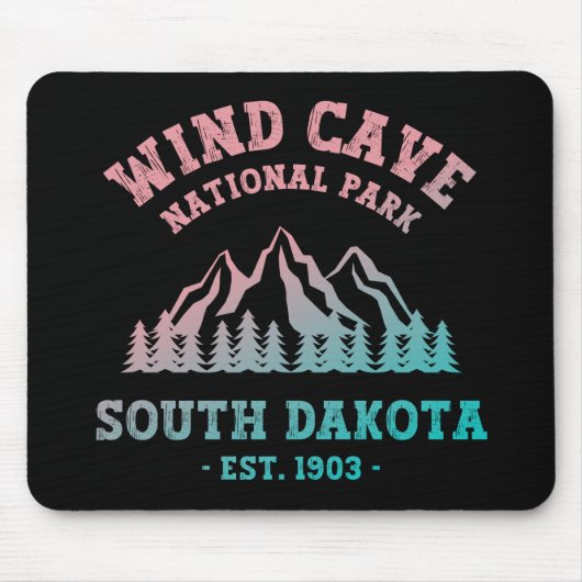 Wind Cave Nationalpark Süd Dakota Mousepad (Vorne)