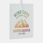 Wind Cave Nationalpark Süd Dakota Ornament Aus Glas (Vorderseite Rechts)