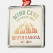 Wind Cave Nationalpark Süd Dakota Ornament Aus Metall (Links)