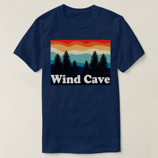 Wind Cave Nationalpark Süd Dakota T-Shirt (Design vorne)