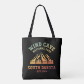 Wind Cave Nationalpark Süd Dakota Tasche (Rückseite)
