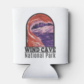 Wind Cave Nationalpark Süd Dakota Vintag Dosenkühler (Rückseite)