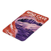 Wind Cave Nationalpark Süd Dakota Vintag Magnet (Linke Seite)