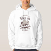 Wind Cave Retro Bison National Park Art Hoodie (Vorderseite)