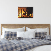 Wind Chime Golden Sunset Leinwand (Insitu (Schlafzimmer))