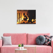 Wind Chime Golden Sunset Leinwand (Insitu (Wohnzimmer))