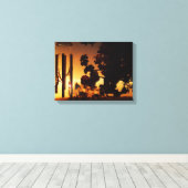 Wind Chime Golden Sunset Leinwand (Insitu (Holzboden))