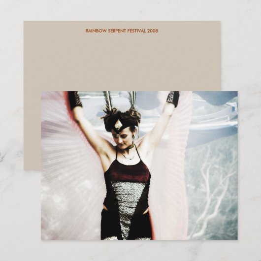 Wind Dancer Stiltwalker Postcard Postkarte (Vorne/Hinten)