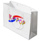 Wind des K-Pops Große Geschenktüte (Rückseite Schrägansicht)