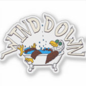 Wind Down Eagle Aufkleber (Vorderseite)