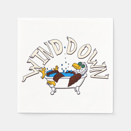 Wind Down Eagle Serviette (Vorderseite)