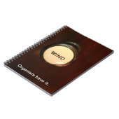 WIND drawstop notebook Notizblock (Linke Seite)