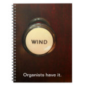 WIND drawstop notebook Notizblock (Vorderseite)