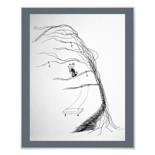 Wind durch die Bäume Fotodruck (Vorne)