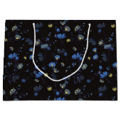 Wind durchgebranntes Blumenmuster Große Geschenktüte (Vorderseite)