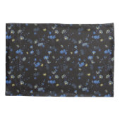 Wind durchgebranntes Blumenmuster Kissenbezug (Rückseite-Links)