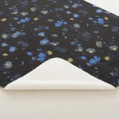 Wind durchgebranntes Blumenmuster Sherpadecke (3/4)