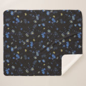 Wind durchgebranntes Blumenmuster Sherpadecke (Vorderseite (Horizontal))