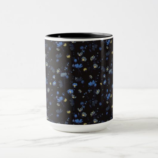 Wind durchgebranntes Blumenmuster Tasse (Zentrum)