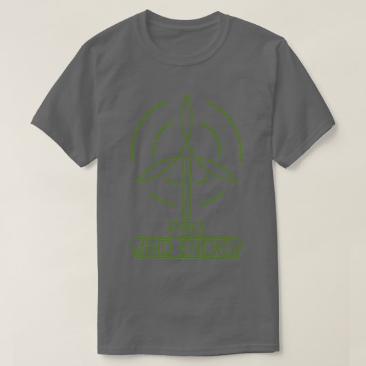 Wind energy wind turbine wind power renewable ener T-Shirt (Design vorne)