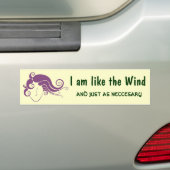 Wind-Frauen-Entwurf Autoaufkleber (Auf Auto)