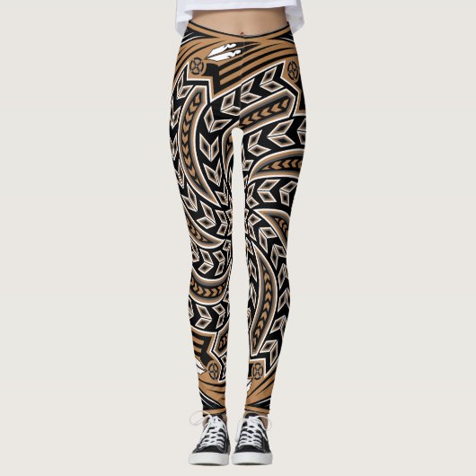Wind-Geist Brown Leggings (Vorderseite)