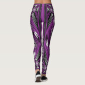Wind-Geist lila Leggings (Rückseite)
