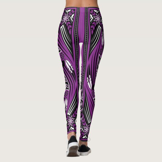 Wind-Geist lila Leggings (Rückseite)