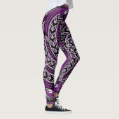 Wind-Geist lila Leggings (Rechts)