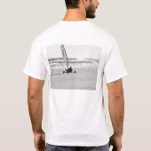 Wind-Geleitboot-Land-Segeln T-Shirt (Rückseite)