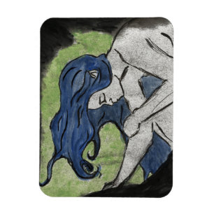 Wind gemaltes Poster Magnet