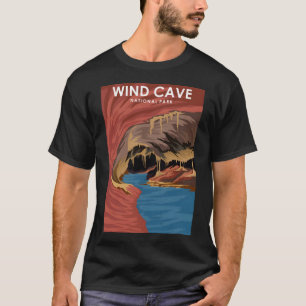 Wind Höhle National Park Travel Poster T-Shirt