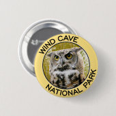 Wind-Höhlen-Nationalpark Button (Vorne & Hinten)