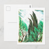 Wind in den Baumkronen Postkarte (Vorne/Hinten)