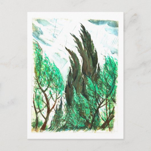 Wind in den Baumkronen Postkarte (Vorderseite)