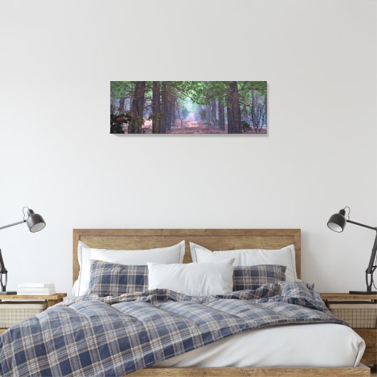 Wind in den Pinien Canvas Print Leinwanddruck (Insitu (Schlafzimmer))