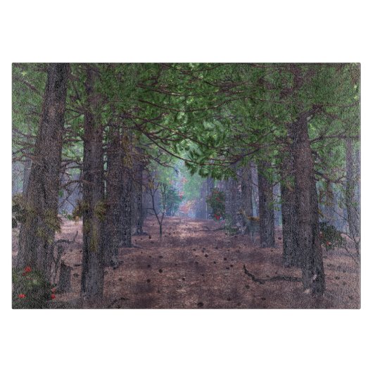 Wind in der Pinienschneide Schneidebrett (Vorderseite)